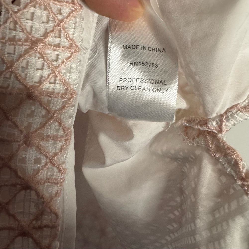 Anna Cate Blush Pink Lace Embroidered Sleeveless Top Small - Picture 4 of 4